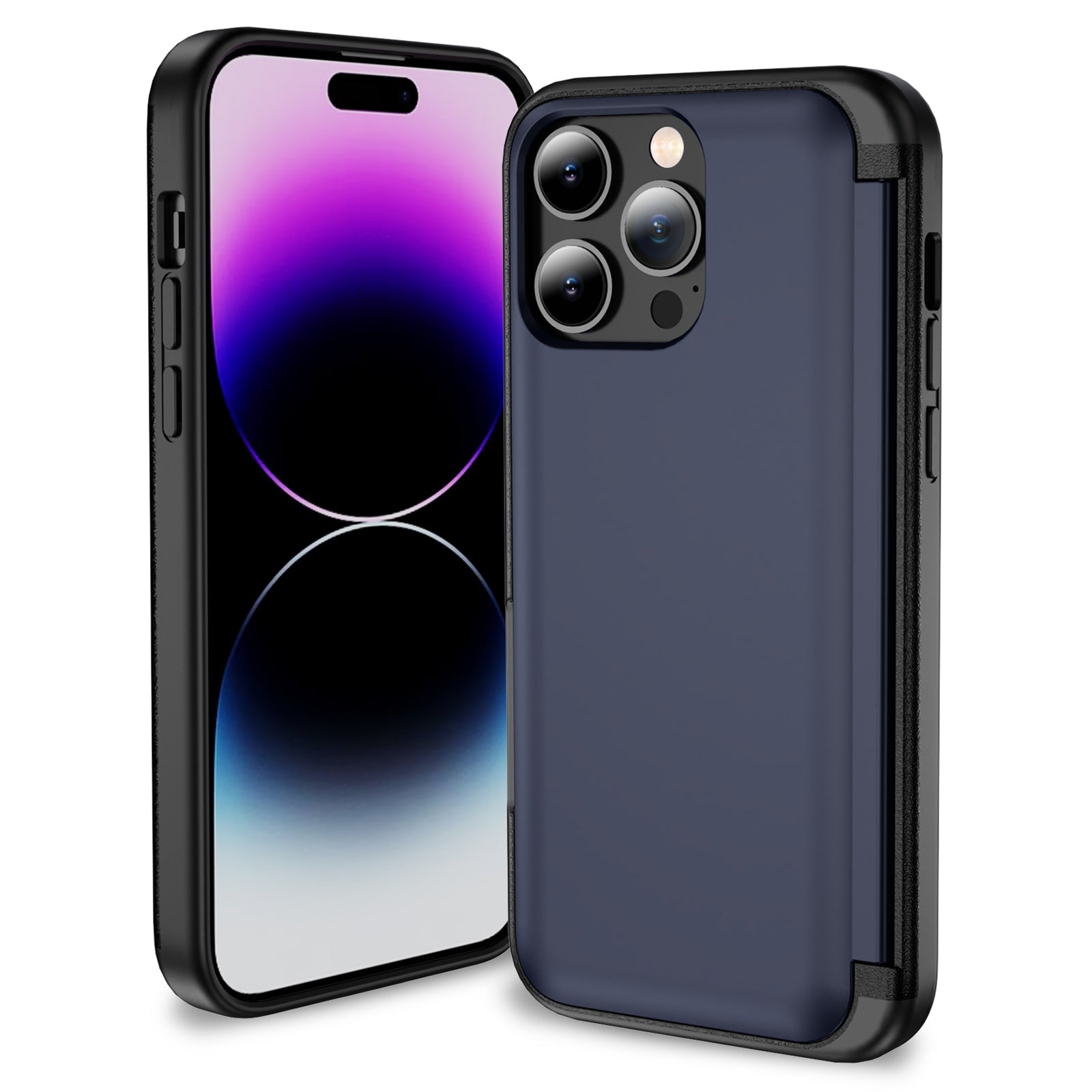For iPhone 14 Pro Case Card Slot Flip Kickstand Back Phone Cover For iPhone 14 Pro Case Card Slot Flip Kickstand Back Phone Cover